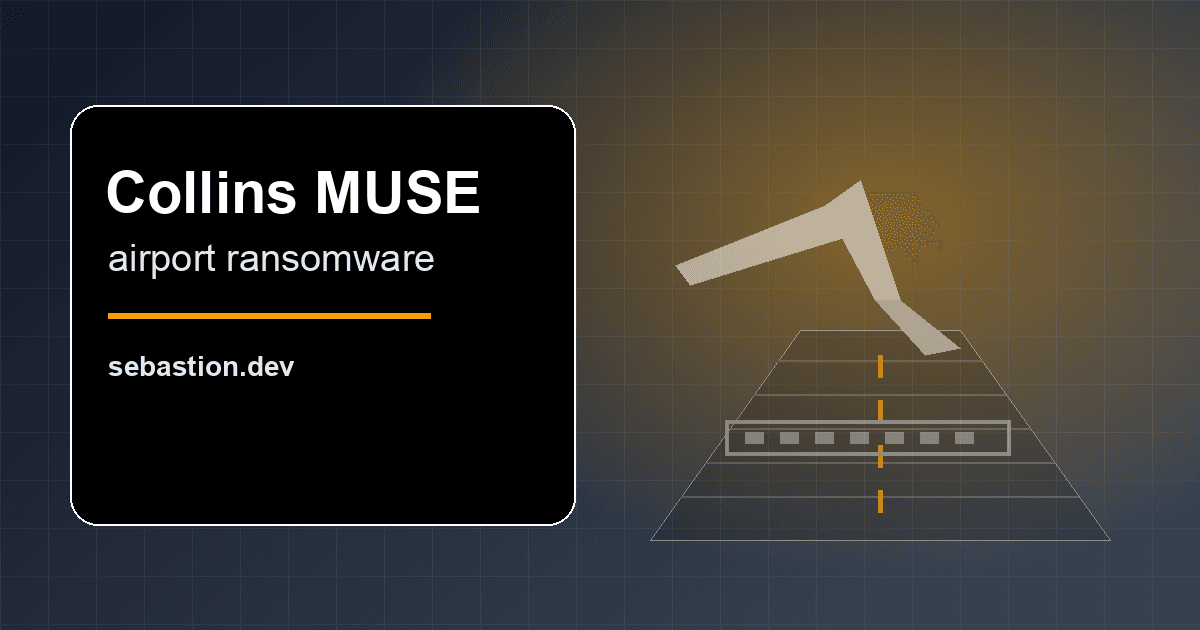 Basic ransomware hit one airport software vendor and grounded five European airports overnight