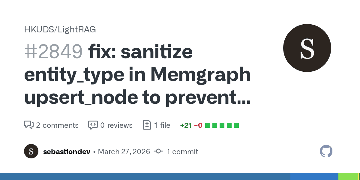 LightRAG's Memgraph backend had a Cypher injection vulnerability hiding in plain sight